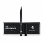 Silky Face 3D Ultimate Pen Waterproof Eyeliner – Intense Black Precision Liquid Liner | Sleek All-Day Eye Definition