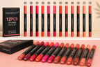 Huda Beauty 12 Color Lip Crayon Set – Dual-Ended Matte Lipstick & Lip Liner Collection | Bold, Smooth & Everyday Glam