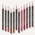 Flormar Waterproof Lip Liner Pencil Set – 12 Shade Lip Contour Collection | Smooth, Bold & Long-Lasting