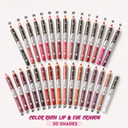 B Sweet Color Rush Lip & Eye Crayon – Multi-Use Lip Liner & Eyeliner Pencil | Smooth Matte Color, Numbered Shades