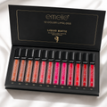 Emelie 12 Colors Lipgloss Kit   – Liquid Matte Waterproof Lip Gloss Collection | Long-Lasting 24H Glam Lip Kit