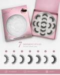 5D Handmade Fashion Eyelashes – 7 Pair Luxury Lash Set | Fluffy, Dramatic & Reusable