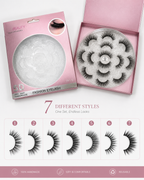 5D Handmade Fashion Eyelashes – 7 Pair Luxury Lash Set | Fluffy, Dramatic & Reusable