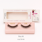 Effortless Glam Self-Adhesive Lashes – 8 Pair Collection | Pre-Trimmed, Pre-Feathered & Ready to Wear