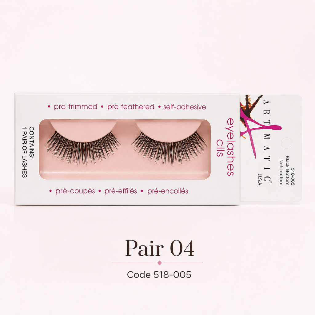 Effortless Glam Self-Adhesive Lashes – 8 Pair Collection | Pre-Trimmed, Pre-Feathered & Ready to Wear