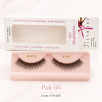 Effortless Glam Self-Adhesive Lashes – 8 Pair Collection | Pre-Trimmed, Pre-Feathered & Ready to Wear