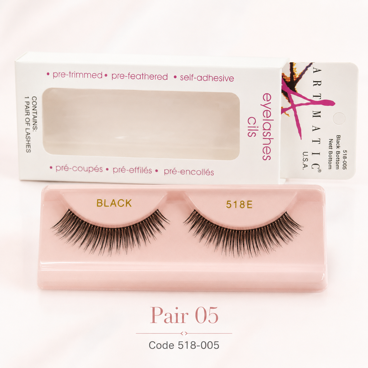Effortless Glam Self-Adhesive Lashes – 8 Pair Collection | Pre-Trimmed, Pre-Feathered & Ready to Wear
