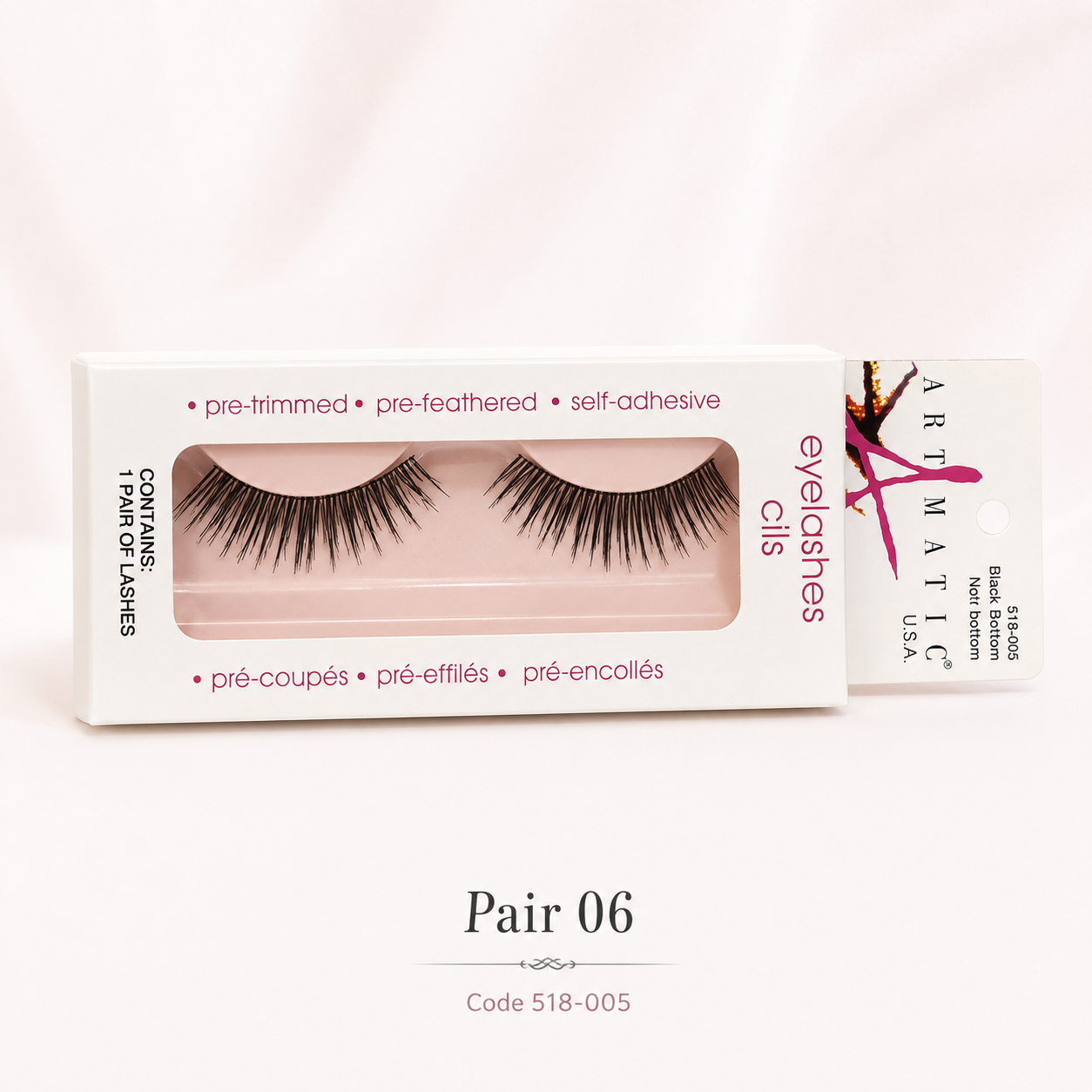 Effortless Glam Self-Adhesive Lashes – 8 Pair Collection | Pre-Trimmed, Pre-Feathered & Ready to Wear