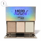 Premium Fit Wee Glowy Glow 3-Color Highlighter Palette – Shimmer Face Glow Kit
