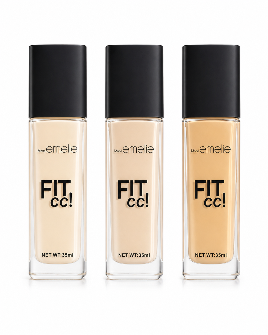 Matte Emelie FIT CC Liquid Foundation – 35ml