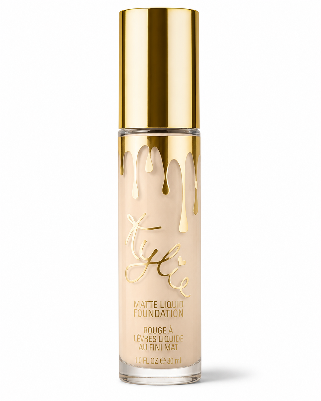 Kylie Matte Liquid Foundation – Full Coverage Beige Shade