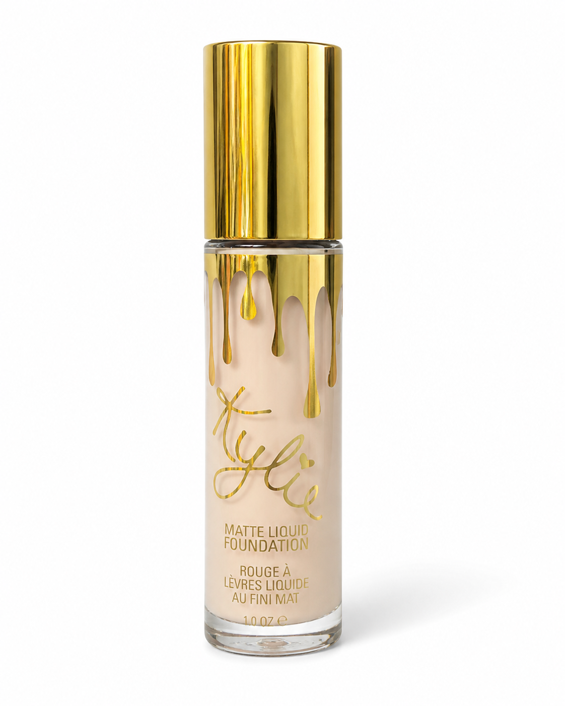 Kylie Matte Liquid Foundation – Full Coverage Beige Shade