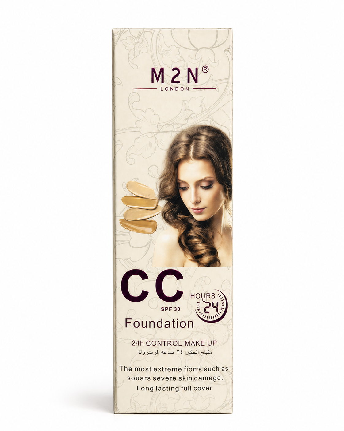 M2N London CC Foundation SPF 30 – 24H Control Makeup