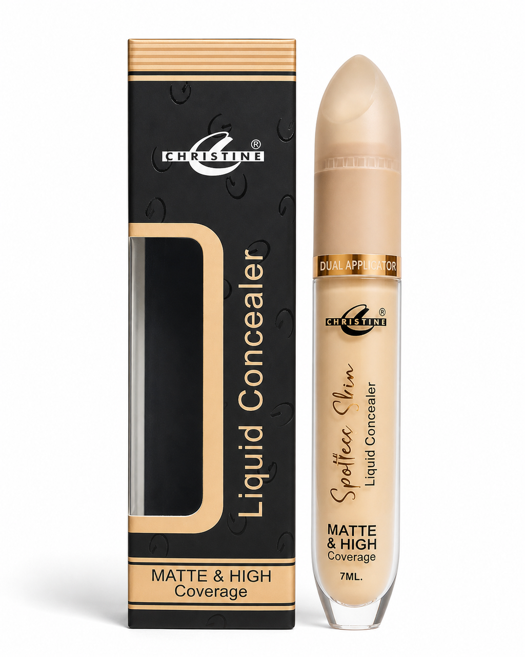 Christine Softless Mini Liquid Concealer – Matte & High Coverage, 7ml