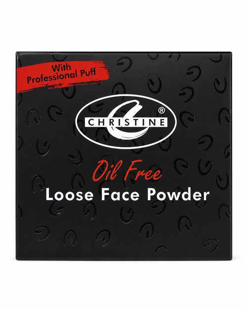 Christine Oil Free Loose Face Powder with Professional Puff