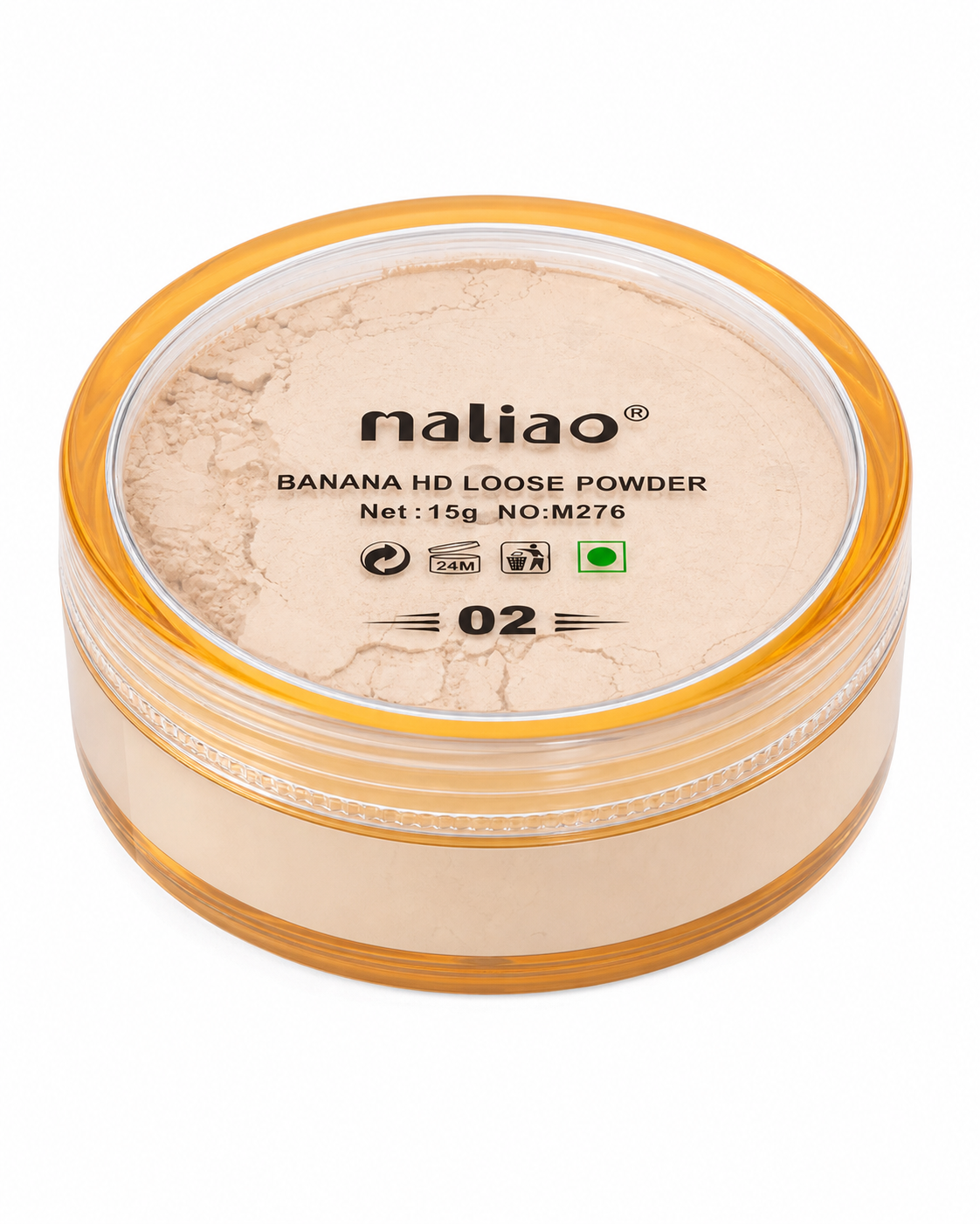 Maliao Banana HD Loose Powder – Translucent Setting Powder, 15g