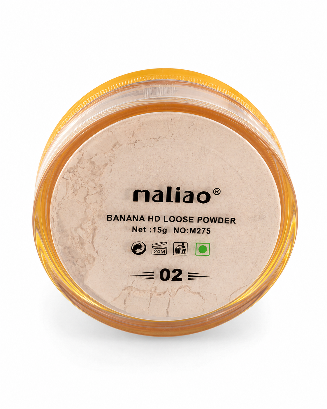 Maliao Banana HD Loose Powder – Translucent Setting Powder, 15g