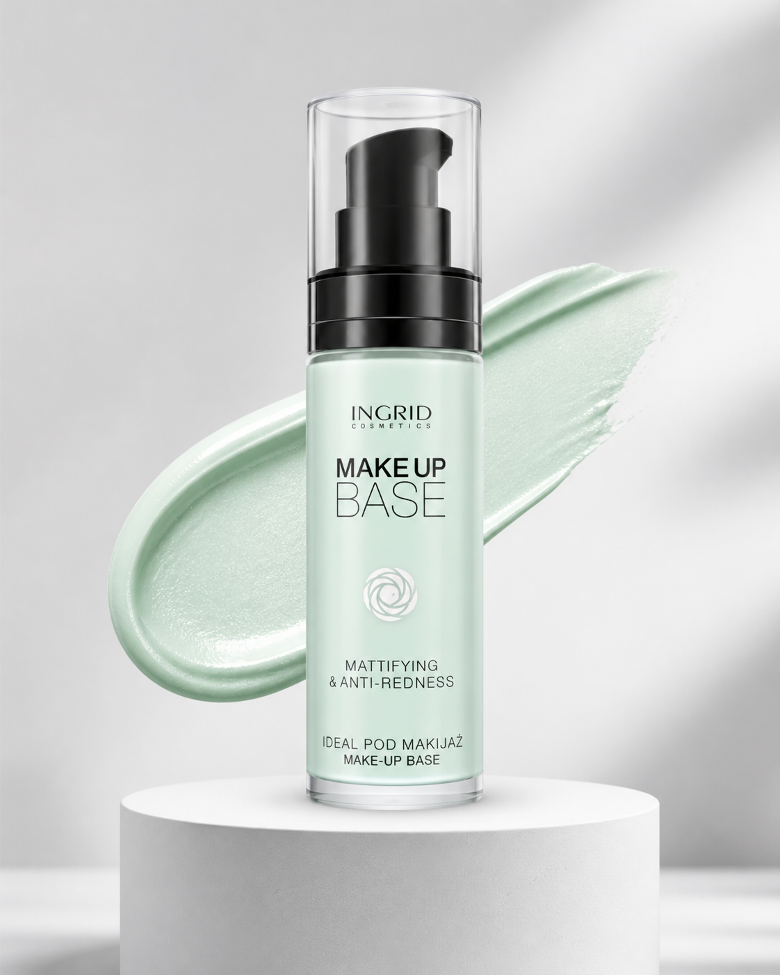 Ingrid Cosmetics Makeup Base – Mattifying & Anti-Redness Primer