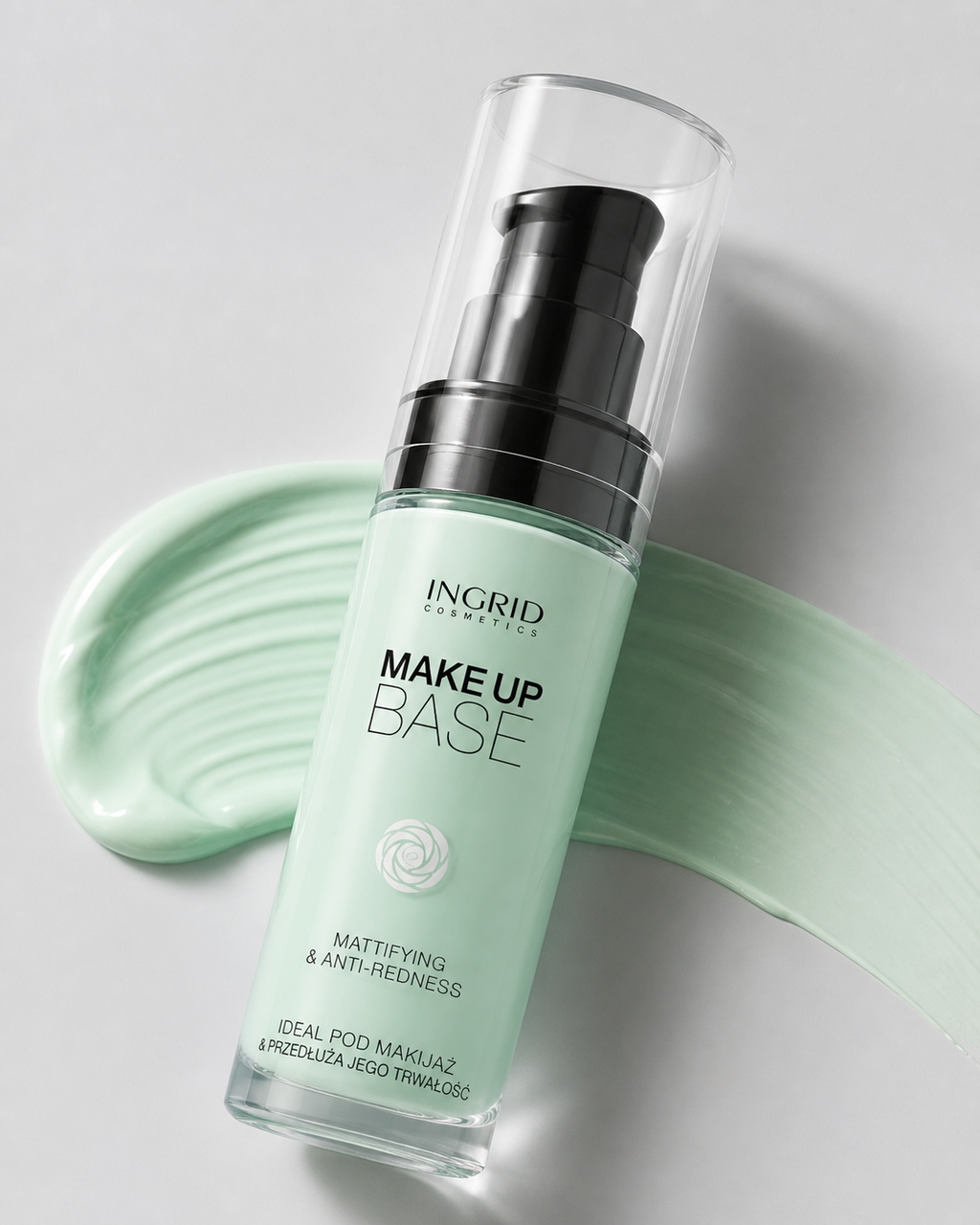 Ingrid Cosmetics Makeup Base – Mattifying & Anti-Redness Primer