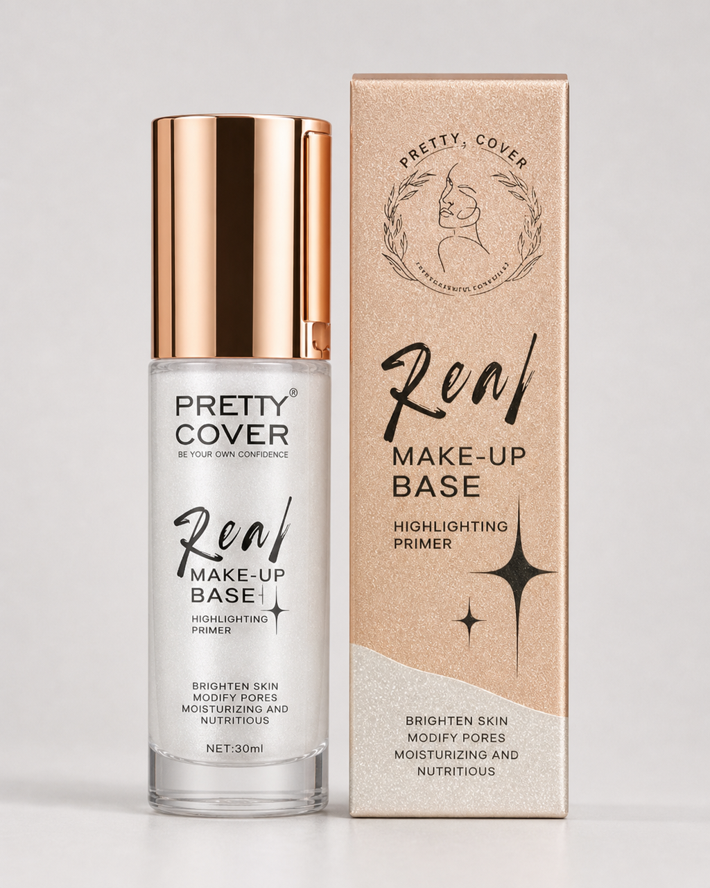 Pretty Cover Real Make-Up Base Highlighting Primer – 30ml