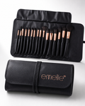 Emelie Professional Makeup Brush Set with Leather Pouch