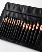 Emelie Professional Makeup Brush Set with Leather Pouch