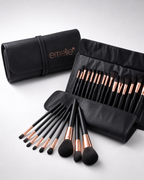 Emelie Professional Makeup Brush Set with Leather Pouch